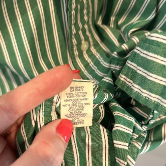 American Eagle Outfitters XL Vintage Y2K Hunter Green Button Down Shirt - Picture 4 of 5